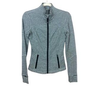 LULULEMON Grey Swiftly Zip Up Jacket size 4